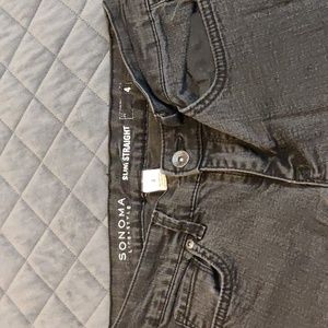 Sonoma Black tapered leg jeans